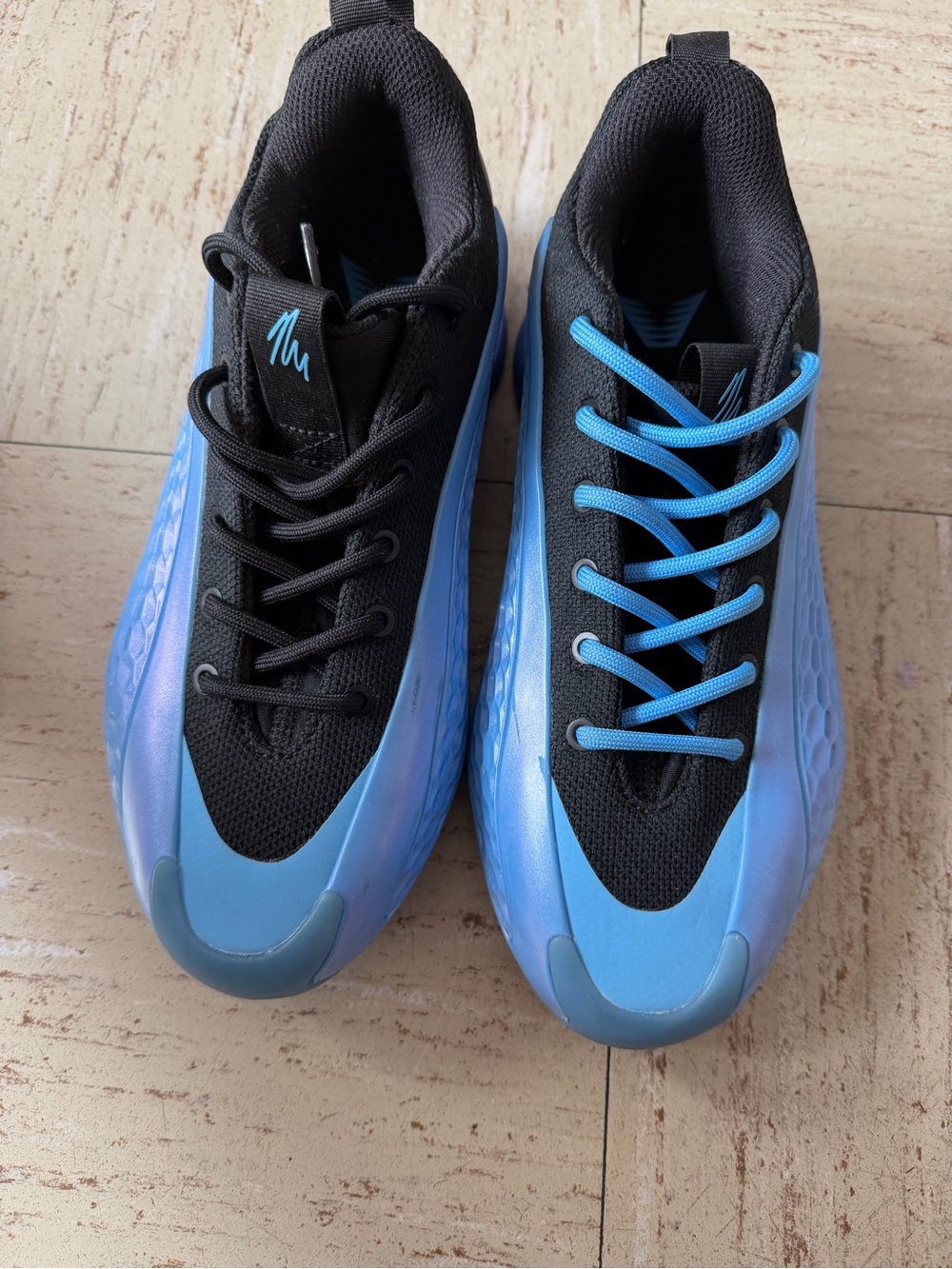 Boy’s Basketball Sneakers in Blue and Black - Lightweight Comfort